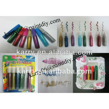 10c 10ml glitter pegamento mejor regalo promocional DIY set